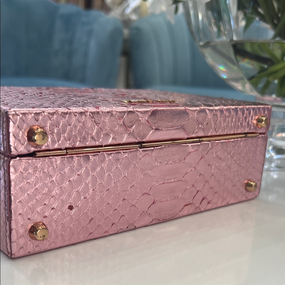Pink Python Star-Studded Box Bag - Picture 7 of 8